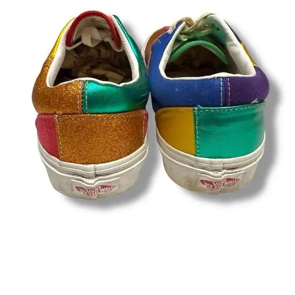 Vans Multicolor Patchwork Sneakers UA Era Pride‎ Men’s 8.5 Women’s 10 - Picture 5 of 7